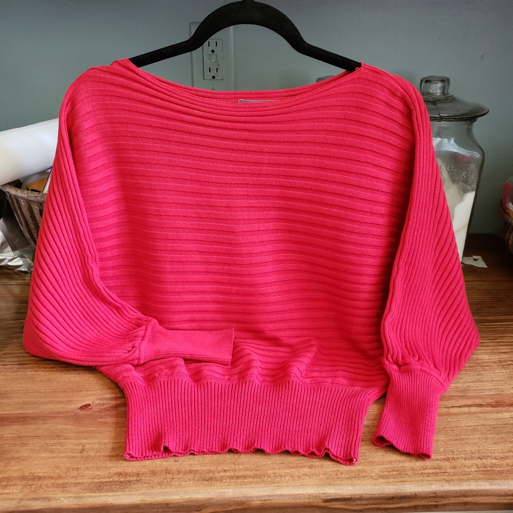 Adorable Ribbed Red sweater